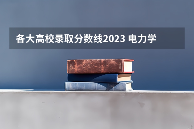 各大高校录取分数线2023 电力学校排名及分数线