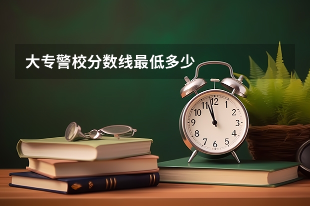大专警校分数线最低多少