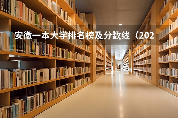 安徽一本大学排名榜及分数线（2023安徽各大学录取分数线）