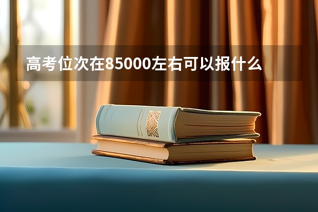 高考位次在85000左右可以报什么大学