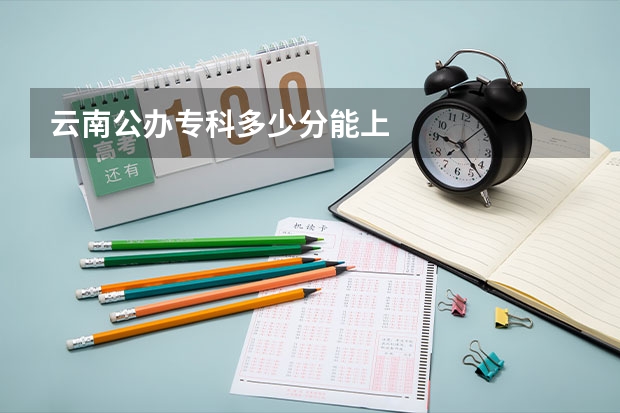 云南公办专科多少分能上