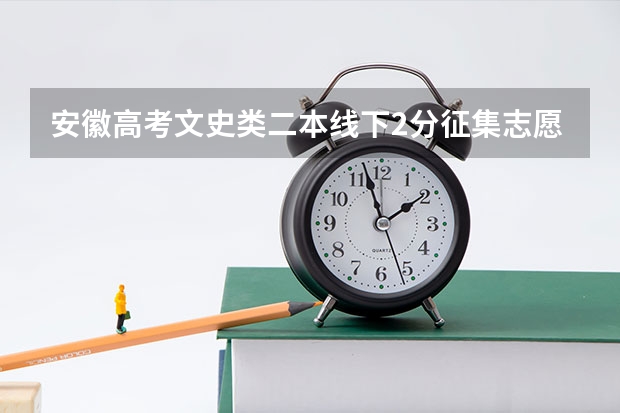 安徽高考文史类二本线下2分征集志愿能上吗?