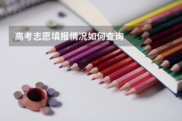 高考志愿填报情况如何查询