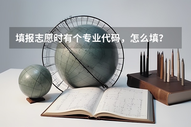 填报志愿时有个专业代码，怎么填？