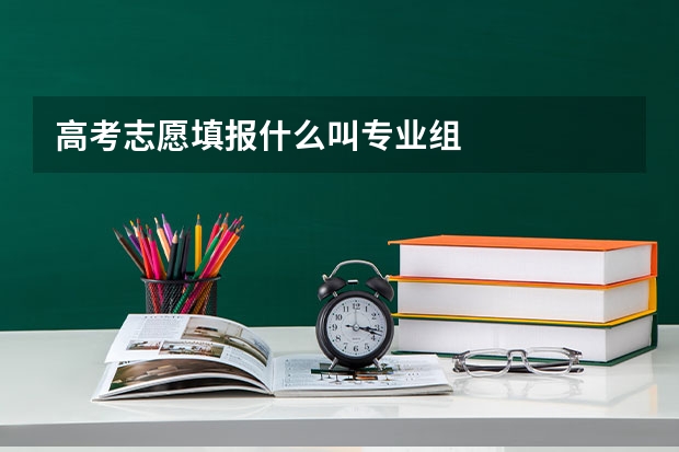 高考志愿填报什么叫专业组