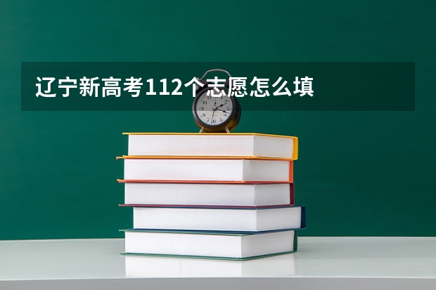 辽宁新高考112个志愿怎么填