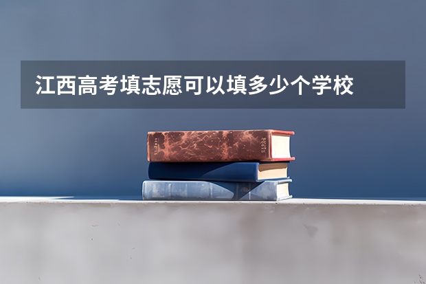 江西高考填志愿可以填多少个学校