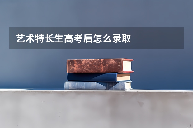 艺术特长生高考后怎么录取