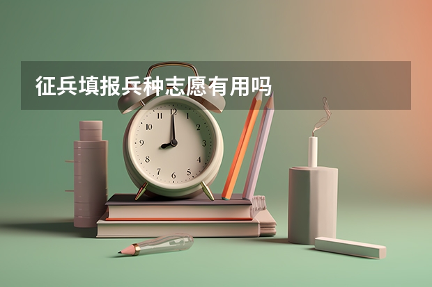征兵填报兵种志愿有用吗