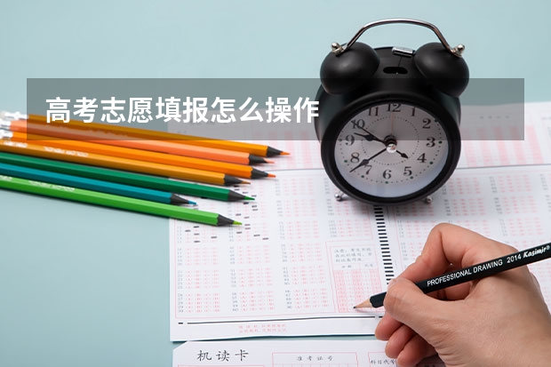 高考志愿填报怎么操作