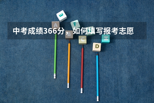 中考成绩366分，如何填写报考志愿，河北省河间市学生
