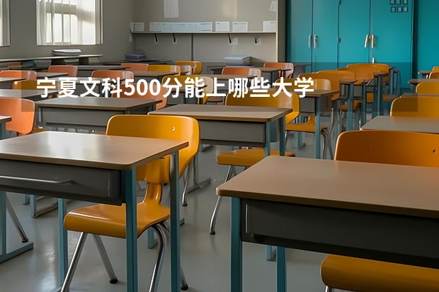 宁夏文科500分能上哪些大学