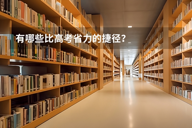 有哪些比高考省力的捷径？