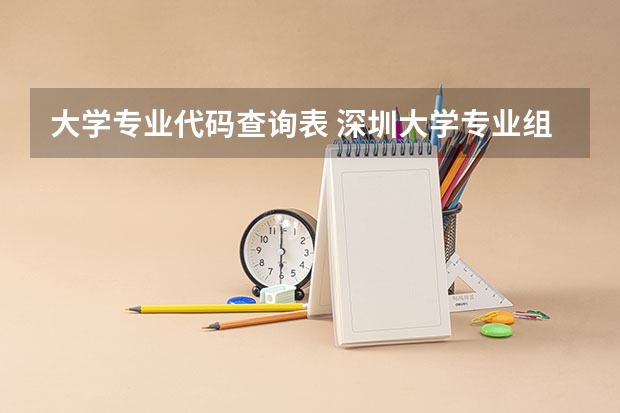 大学专业代码查询表 深圳大学专业组代码