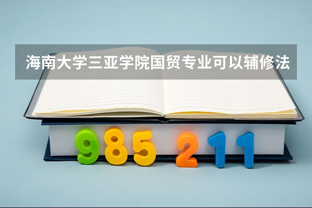 海南大学三亚学院国贸专业可以辅修法学吗？