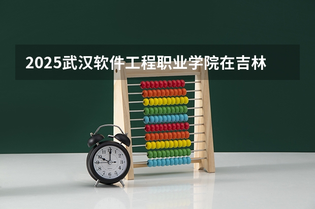 2025武汉软件工程职业学院在吉林招生计划预测