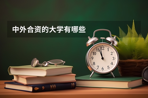 中外合资的大学有哪些